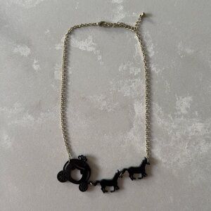 Cinderella Necklace Black Acrylic